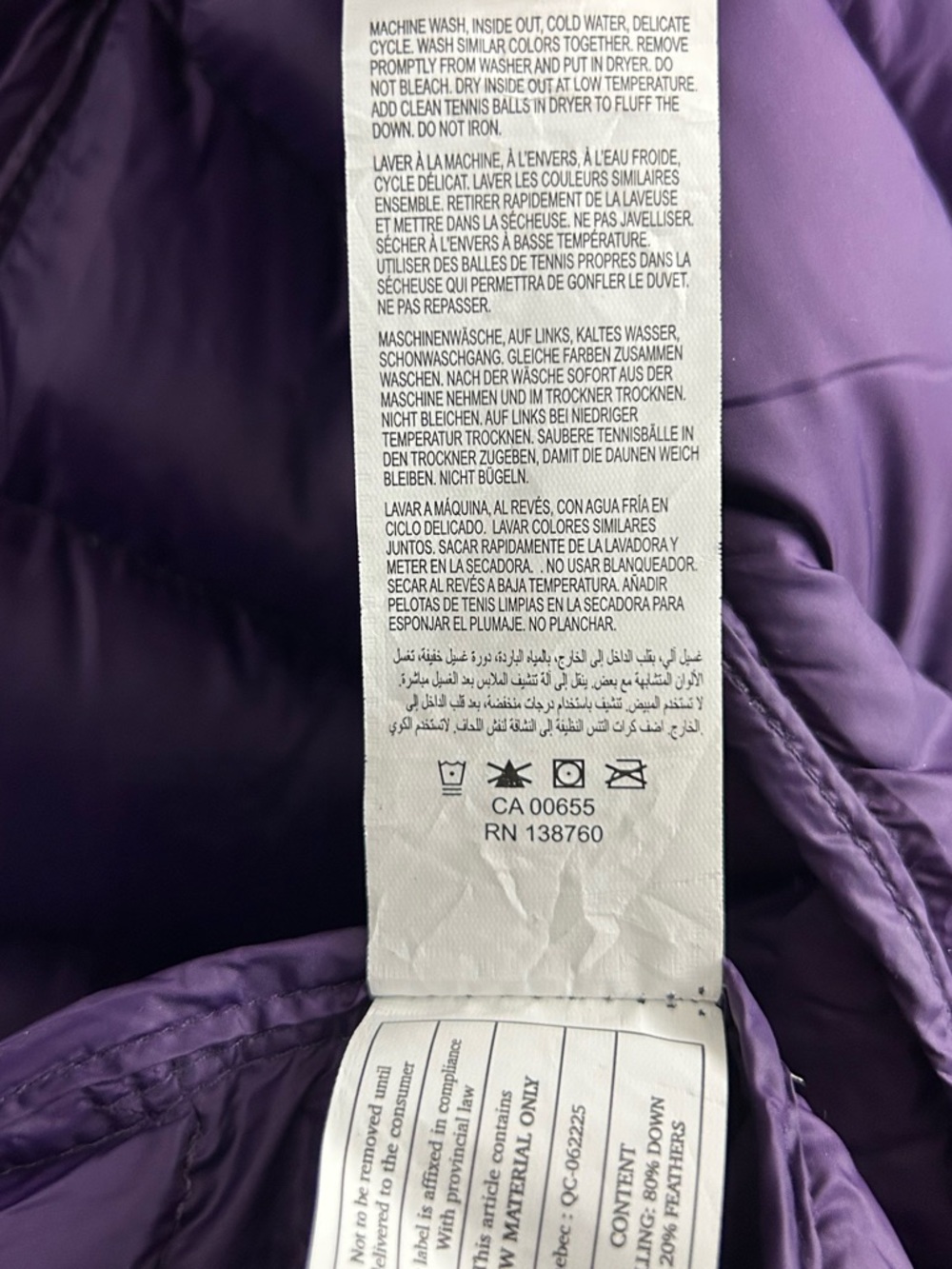Penningtons In Every Story Quilted Down Puffer Jacket Plus Size 1X - Picture 8 of 11